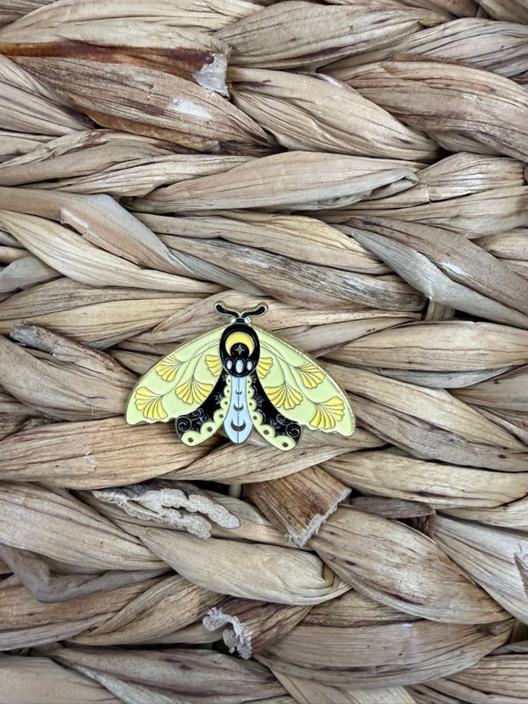 Yellow Butterfly Hat Pin