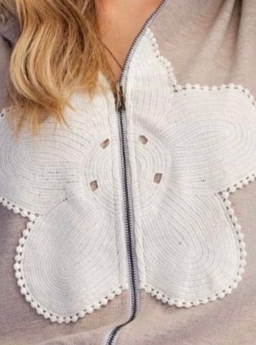The Thea Zip Up Sweater