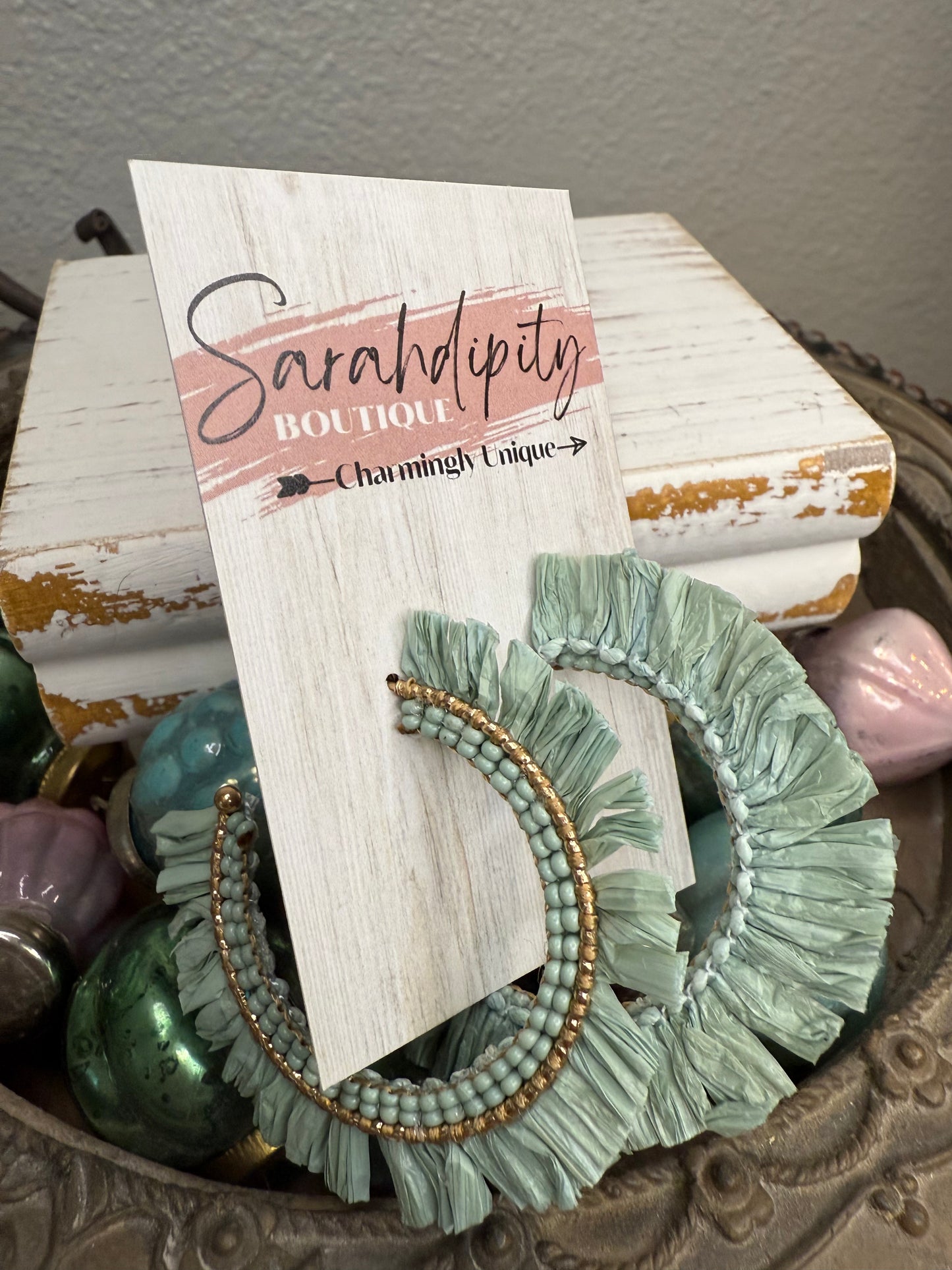 Turquoise Hoop Earrings