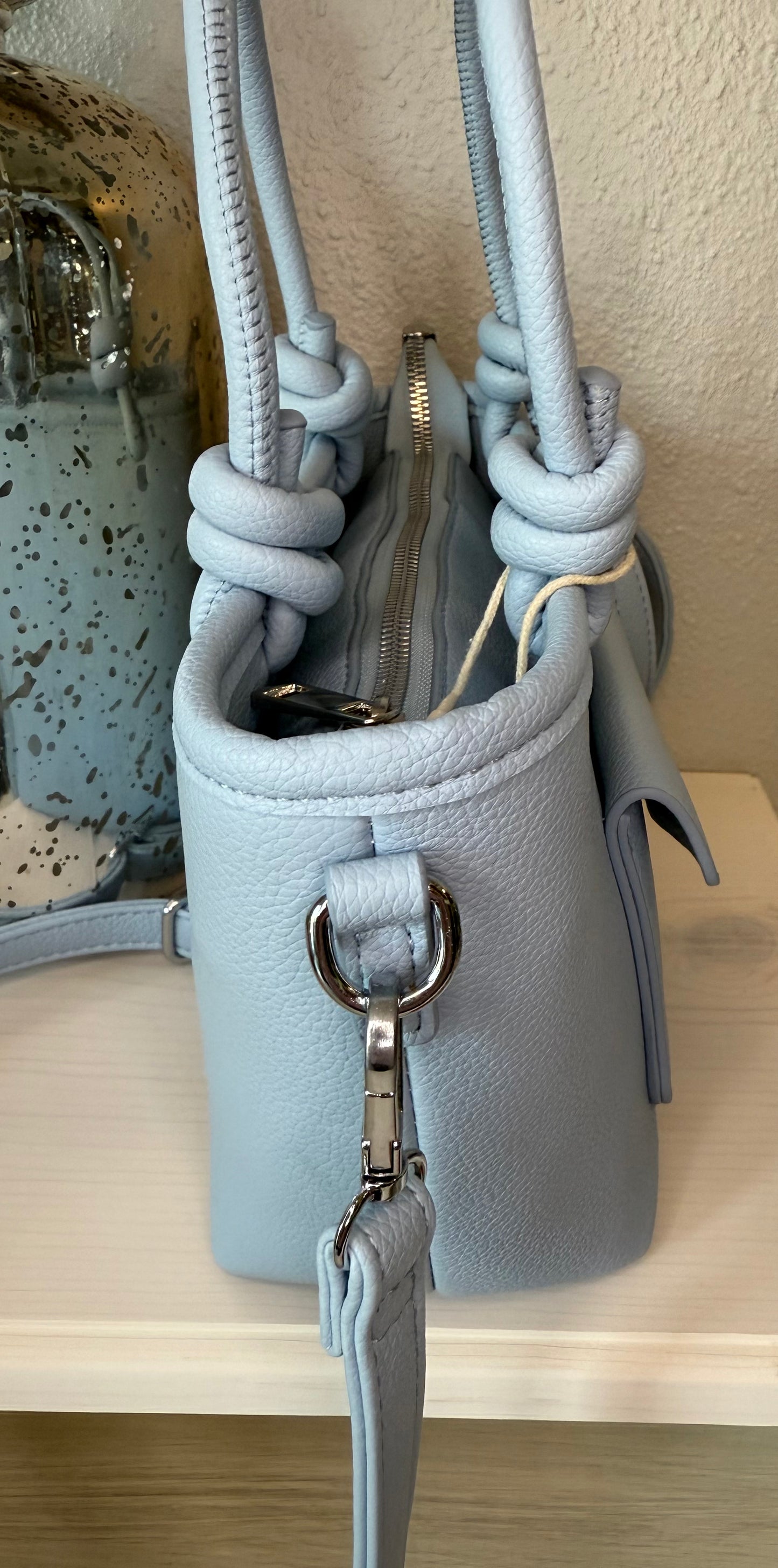 Baby Blue Satchel Bag