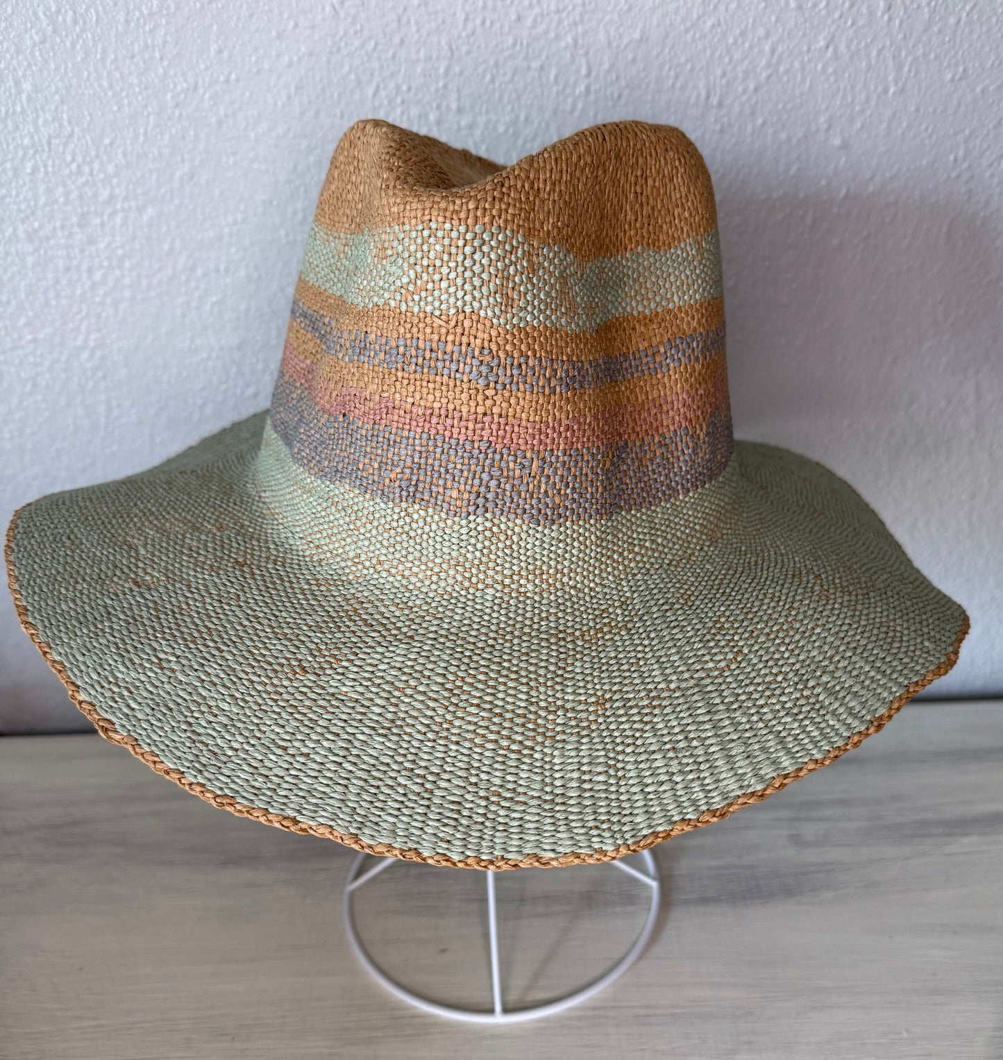 Mint Green Straw Sun Hat