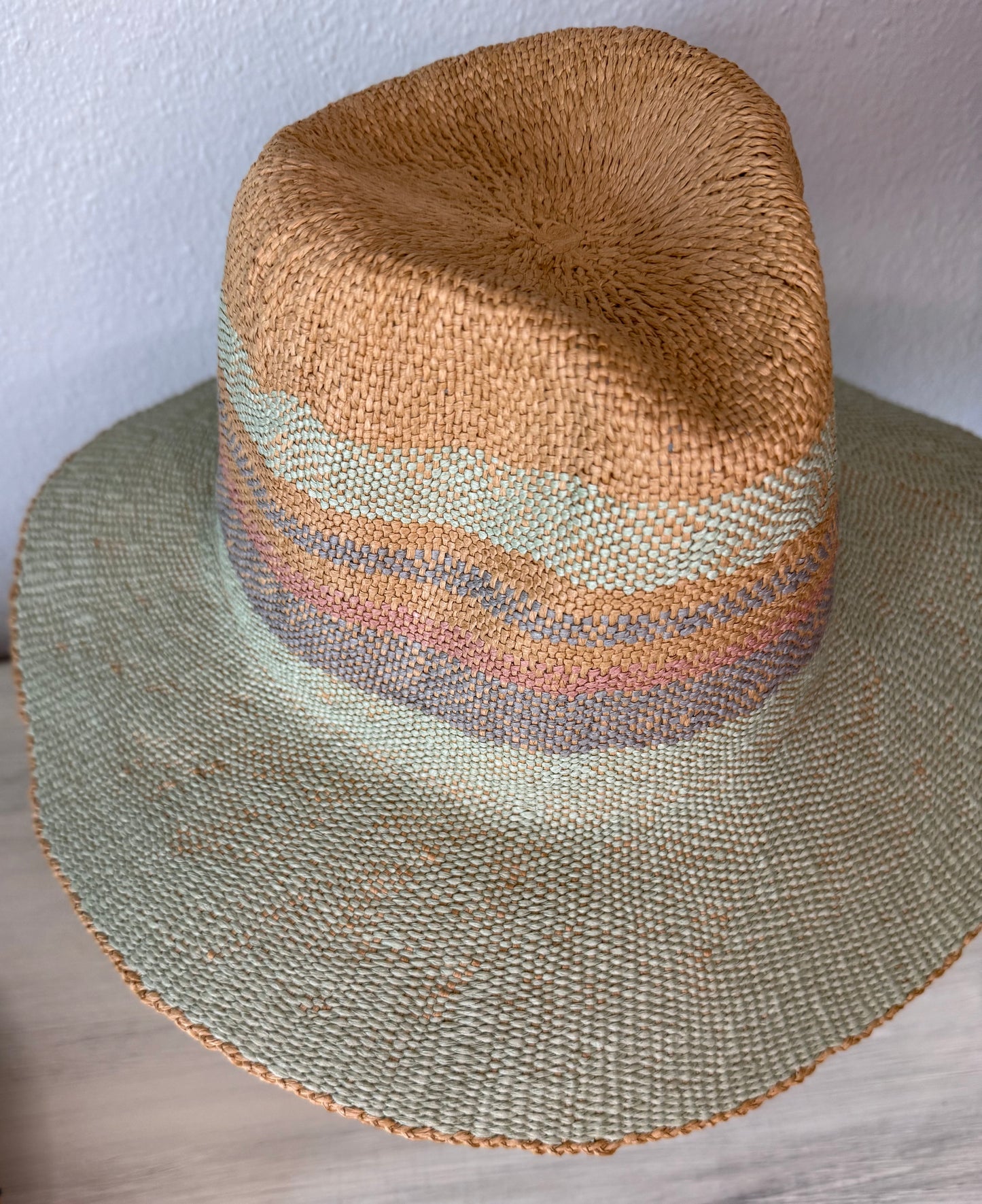Mint Green Straw Sun Hat