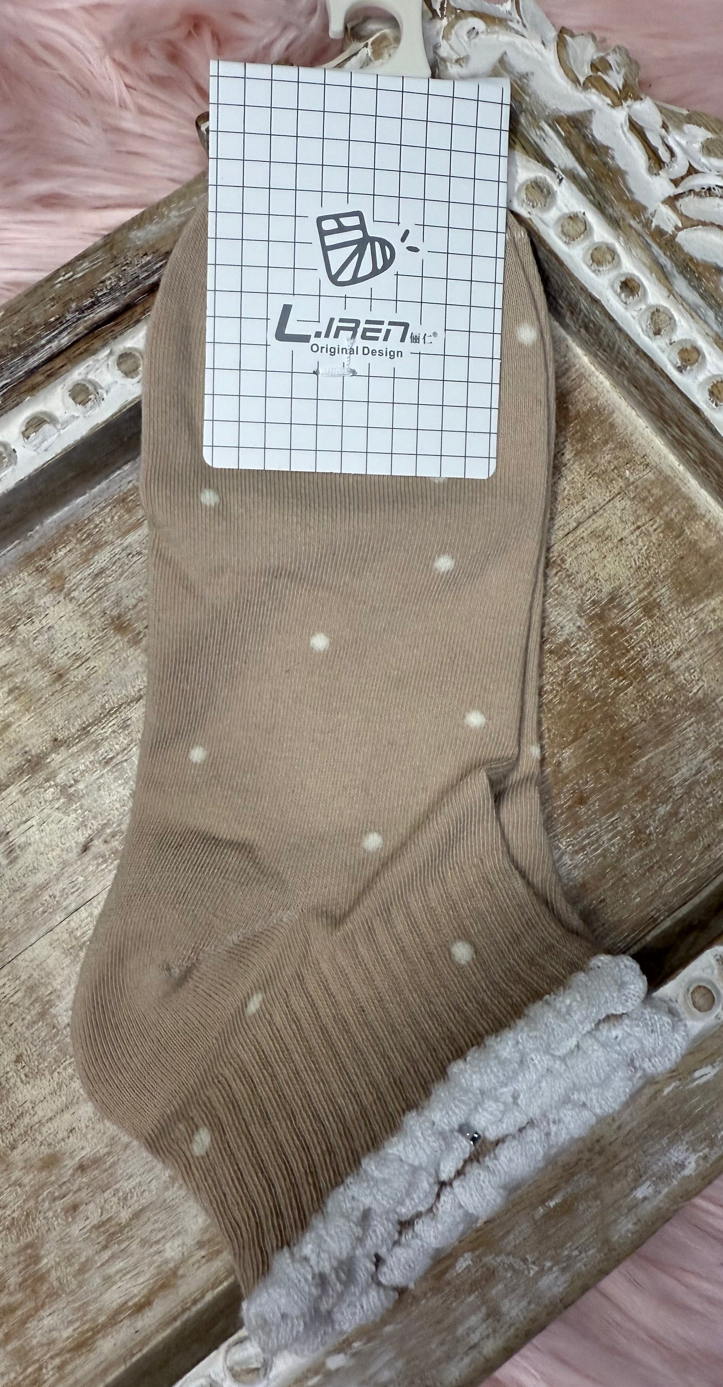 Ankle Socks with Crochet Ruffle