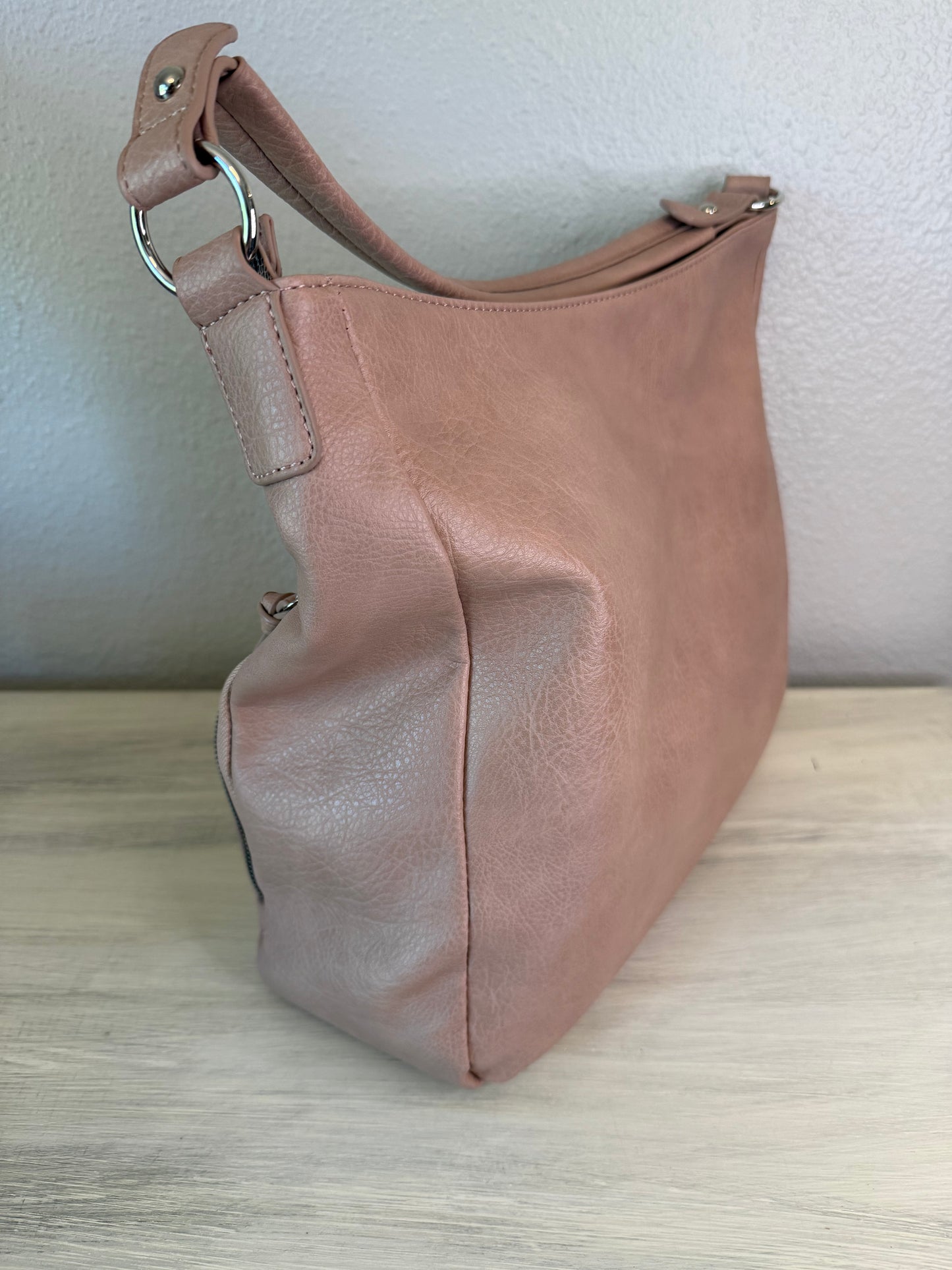 Mauve Shoulder Hobo Bag