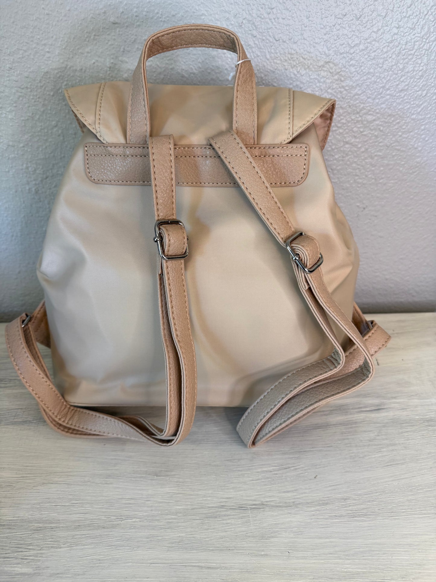 Tan Nylon Backpack
