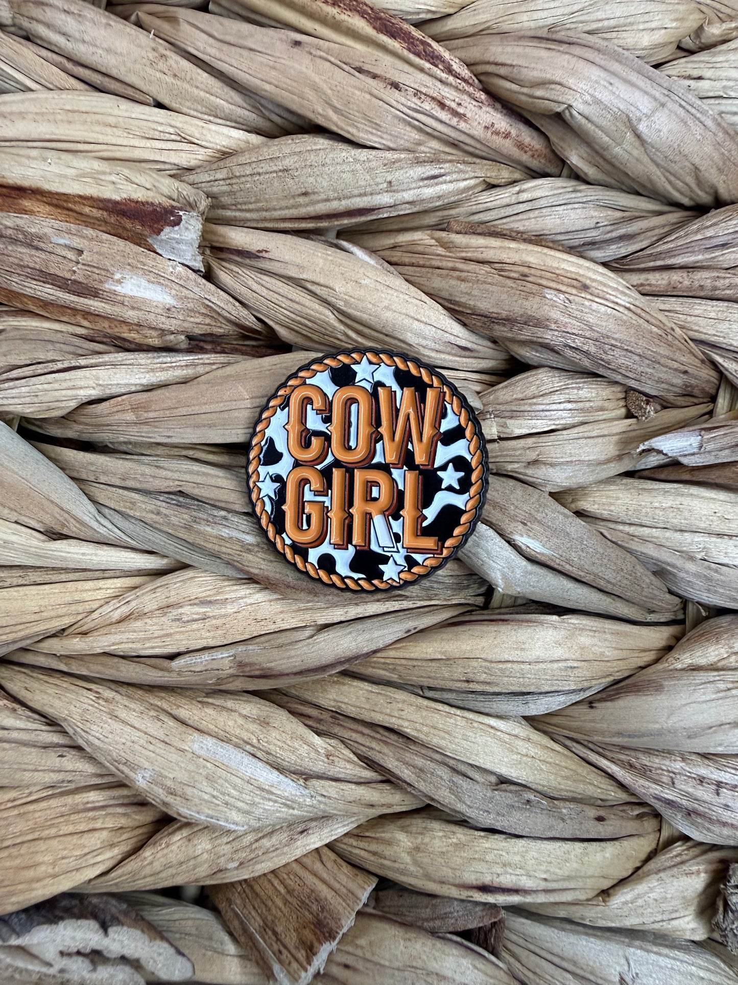Cow Girl Pin For Hats