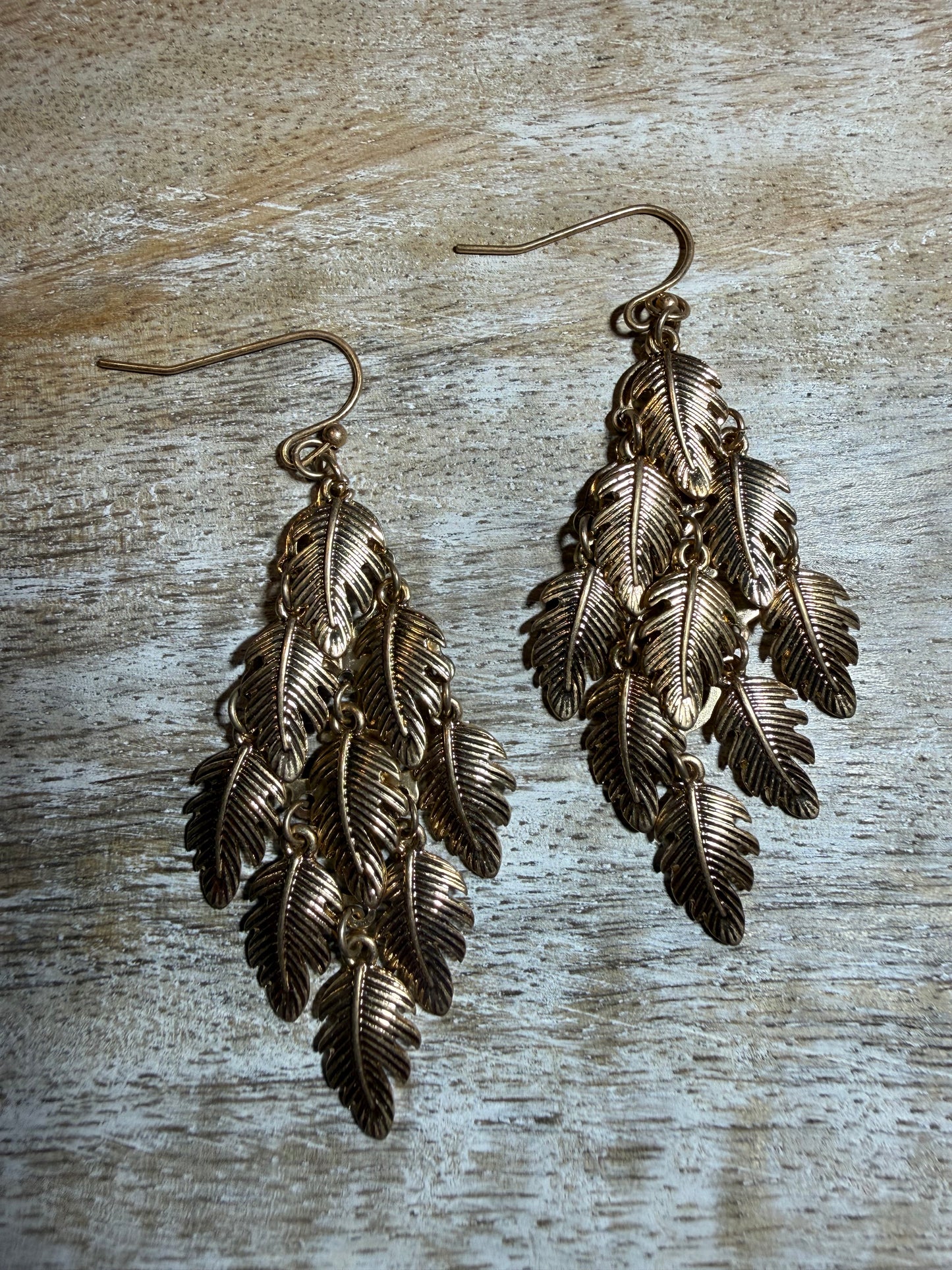 Dangle Leaf Link Earring