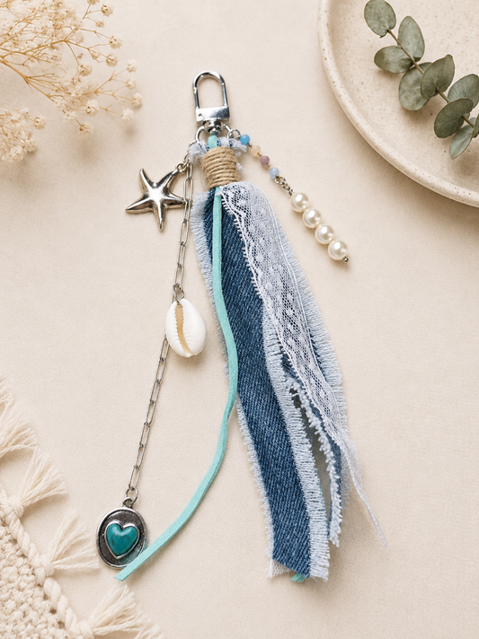 Starfish and Shell Purse/Bag Charm