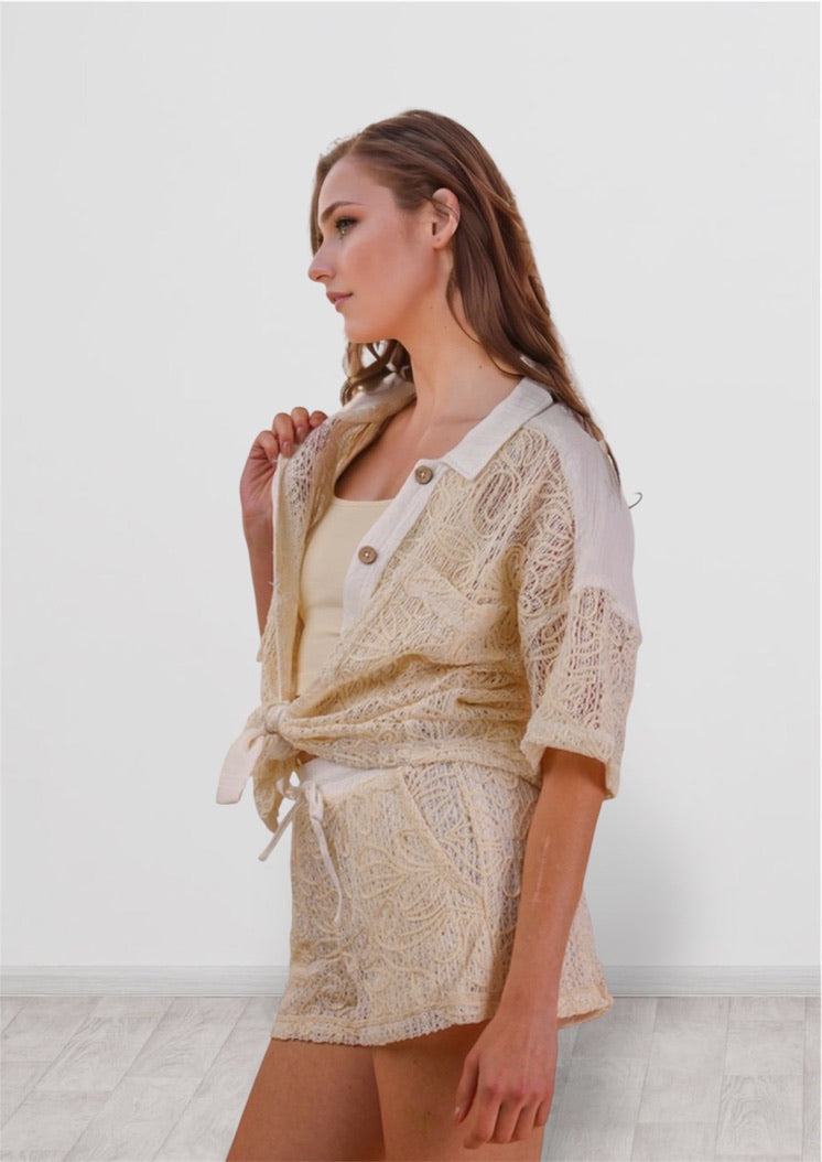 Crochet Top and Short Set