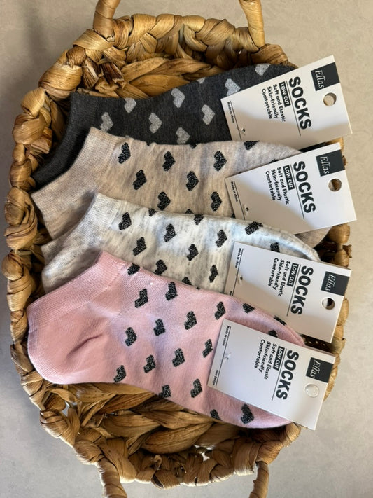Low Cut Heart Socks