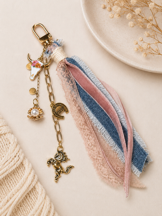 Country w/Sea Charm Purse / Bag Charm