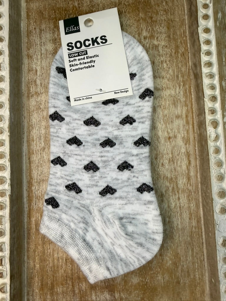 Low Cut Heart Socks