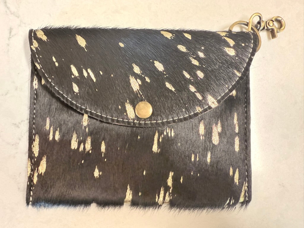 Cowhide Keychain Wallet