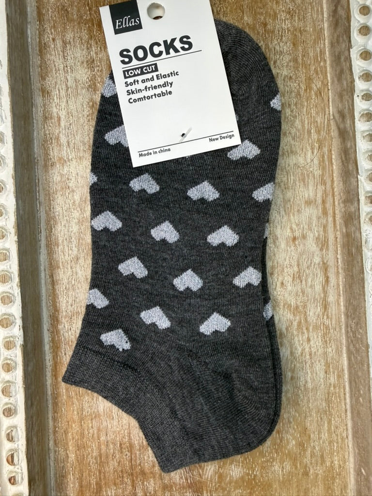 Low Cut Heart Socks