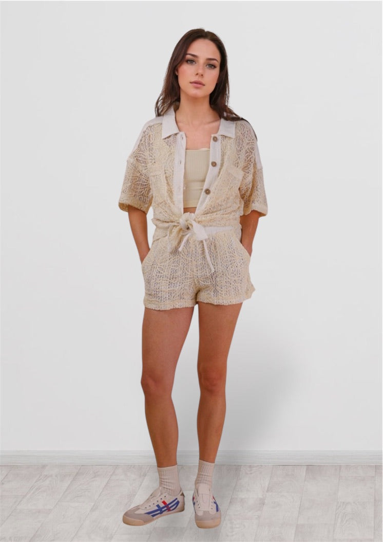 Crochet Top and Short Set