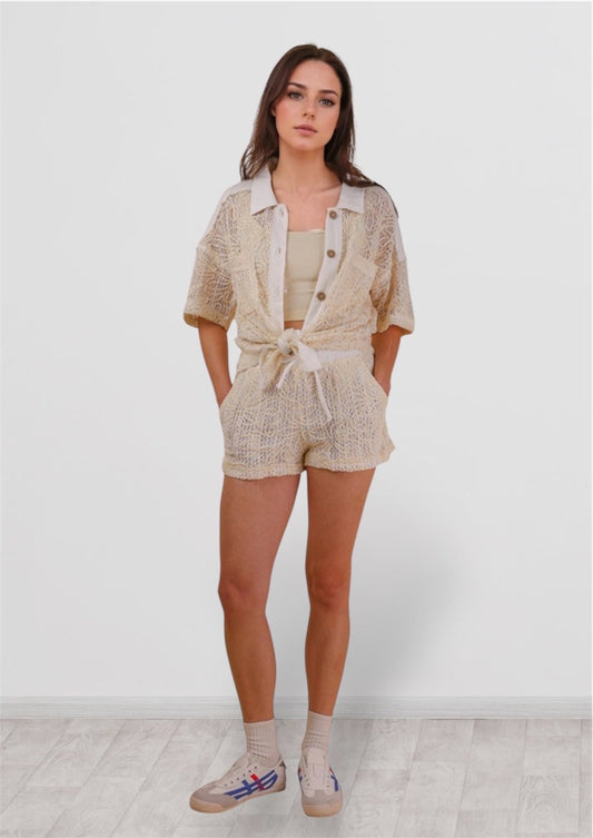 Crochet Top and Short Set