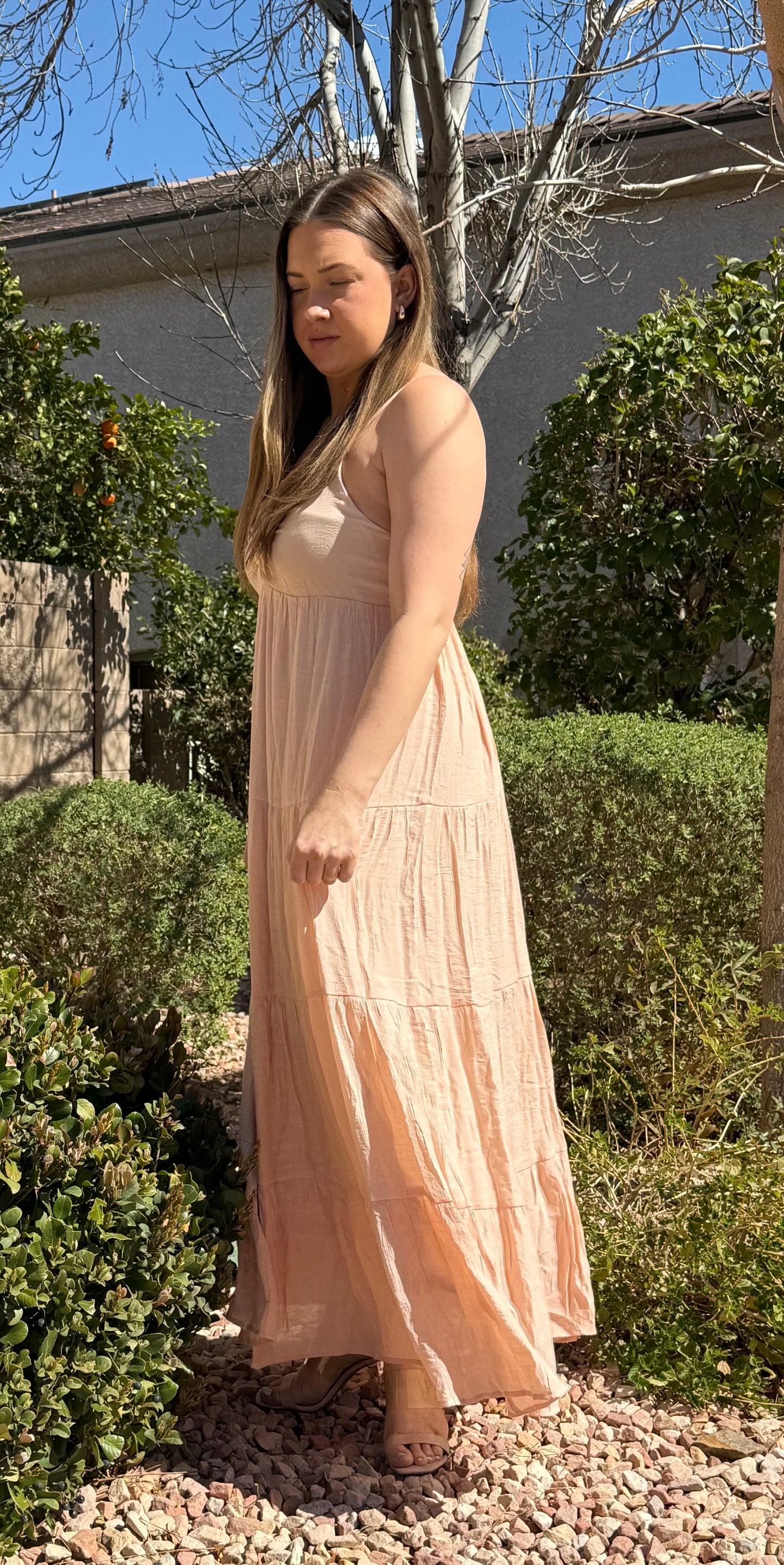 Peach Maxi Dress – Sarahdipity Boutique