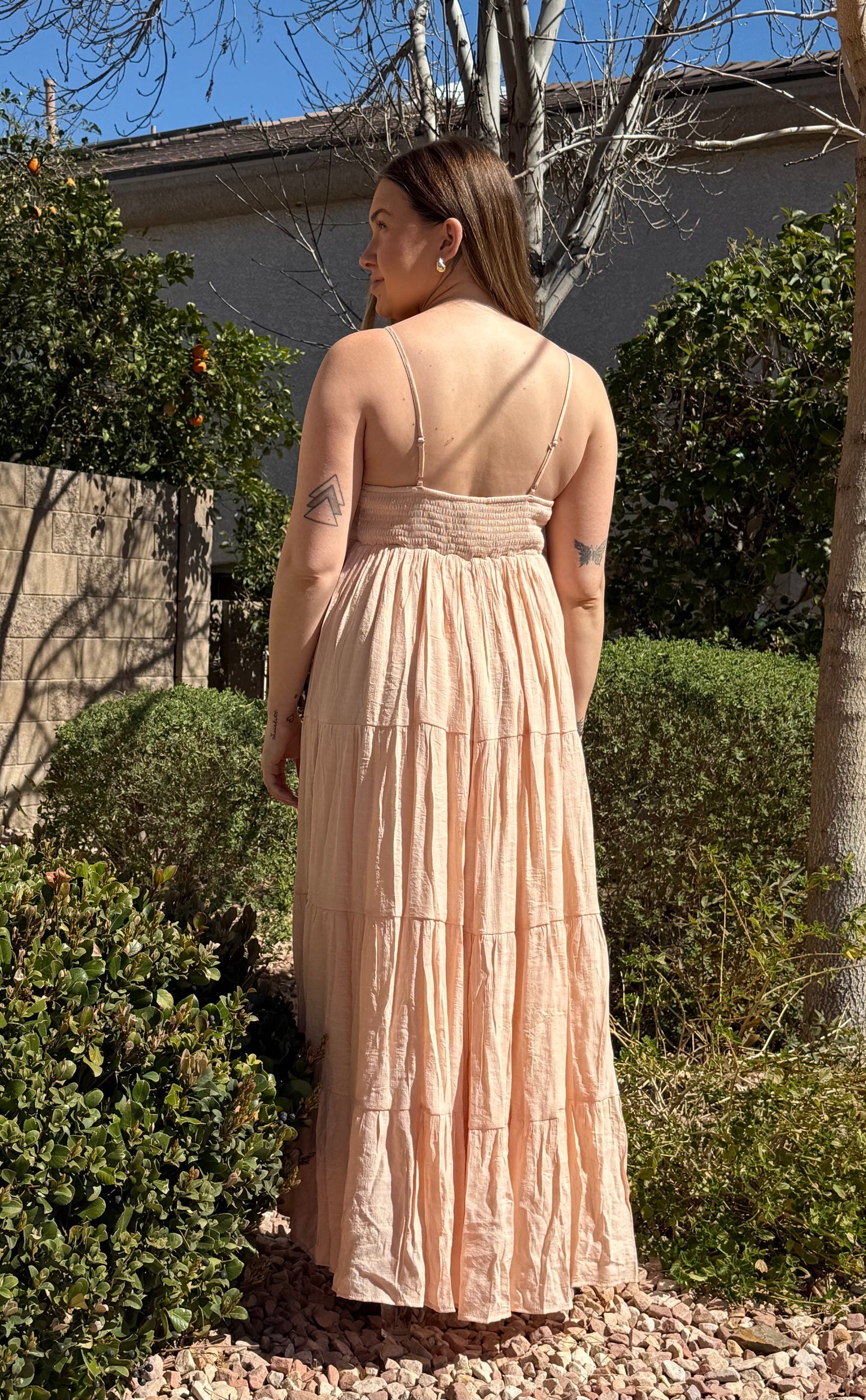 Peach Maxi Dress – Sarahdipity Boutique
