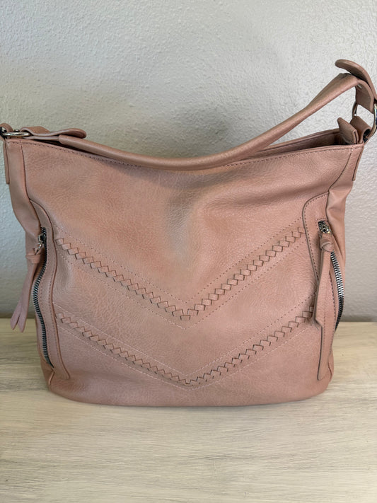 Mauve Shoulder Hobo Bag
