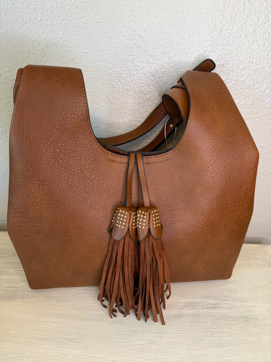 Over the Shoulder Tassel Purse
