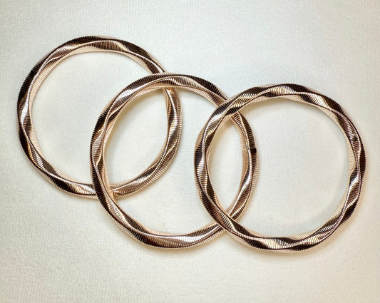 Rose Gold Stretchy Bangle Bracelet