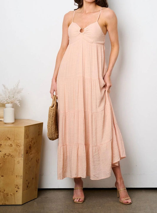 Peach Maxi Dress