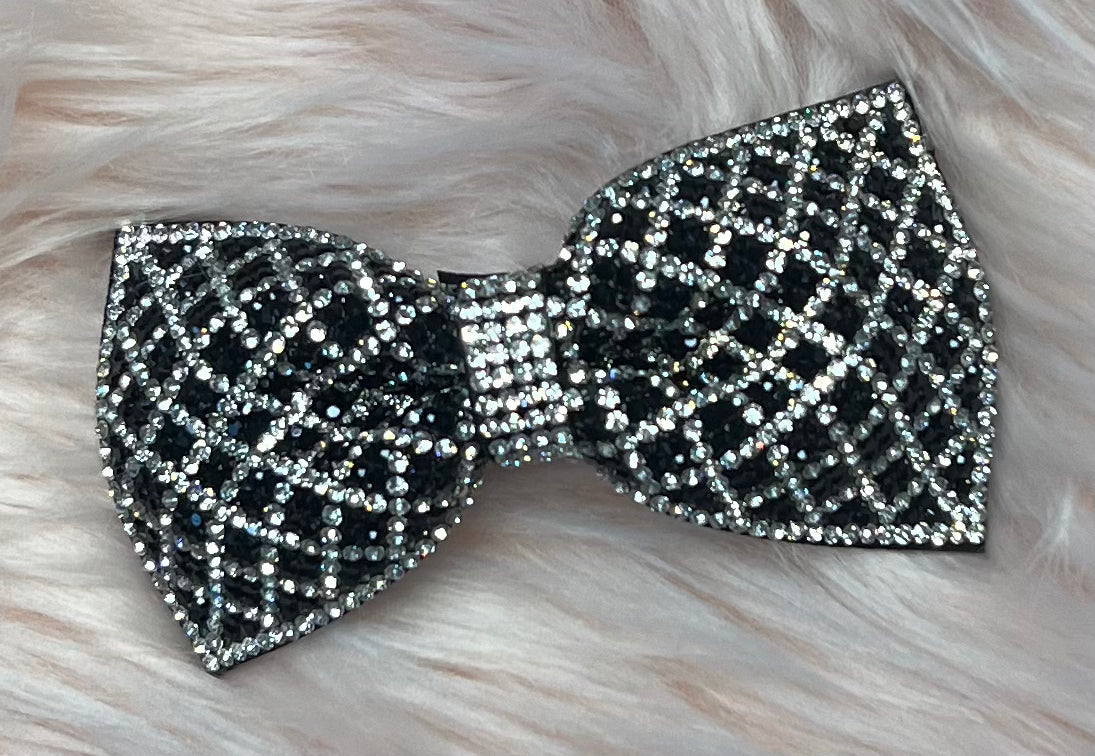 Blinged Hair Clip Bow