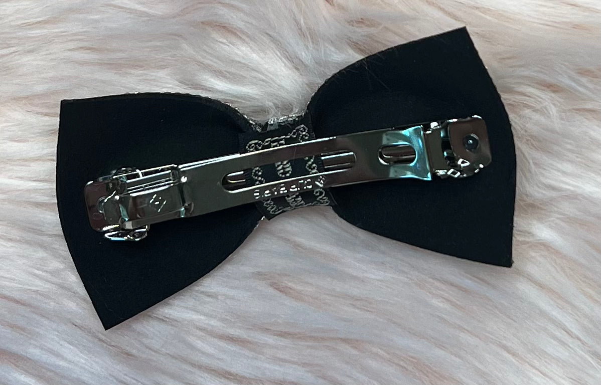 Blinged Hair Clip Bow