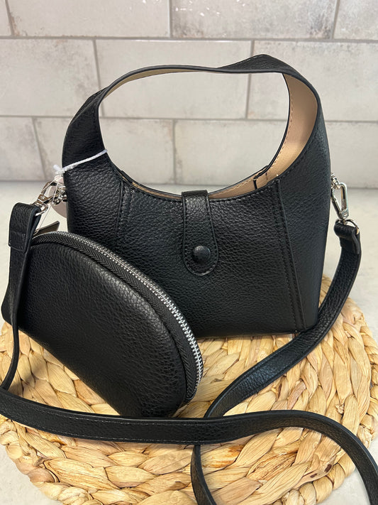 2 in One Black Hand Bag