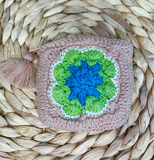 Pink Crochet Coin Purse