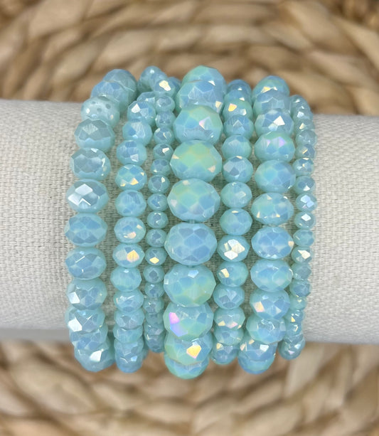 Seven Strand Turquoise Bracelet Set