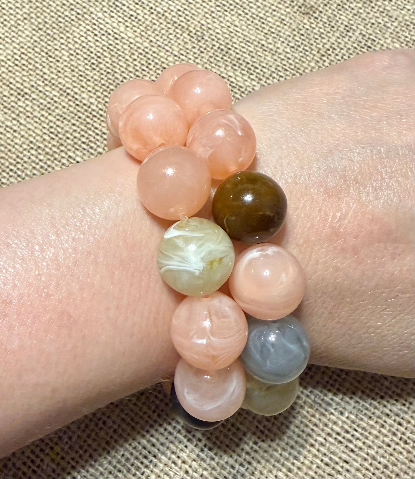 Acrylic Mixed Beaded Bracelet