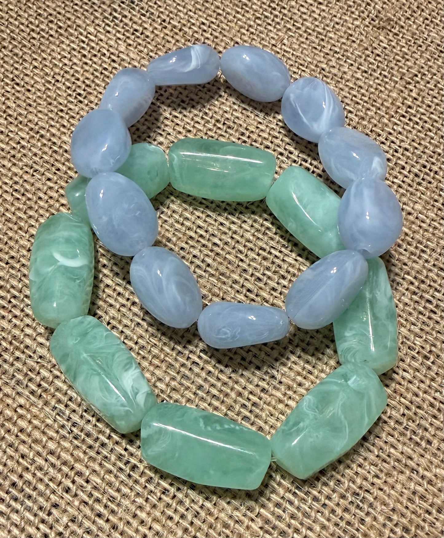 Acrylic Stretch Bracelet Set