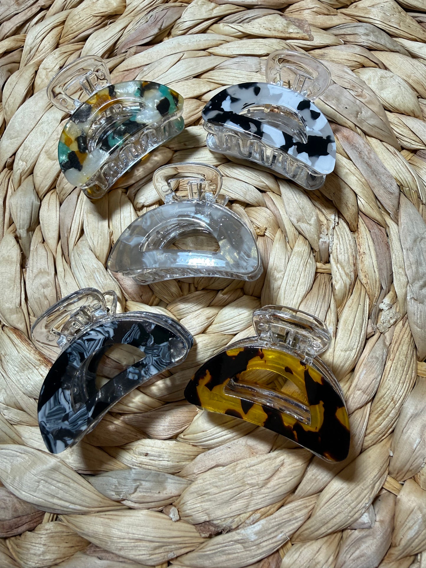 Mini Printed Claw Clip