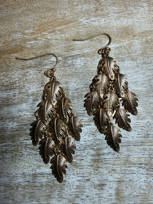 Dangle Leaf Link Earring
