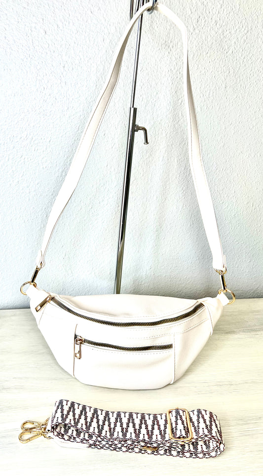 Off White Cross Body Bag