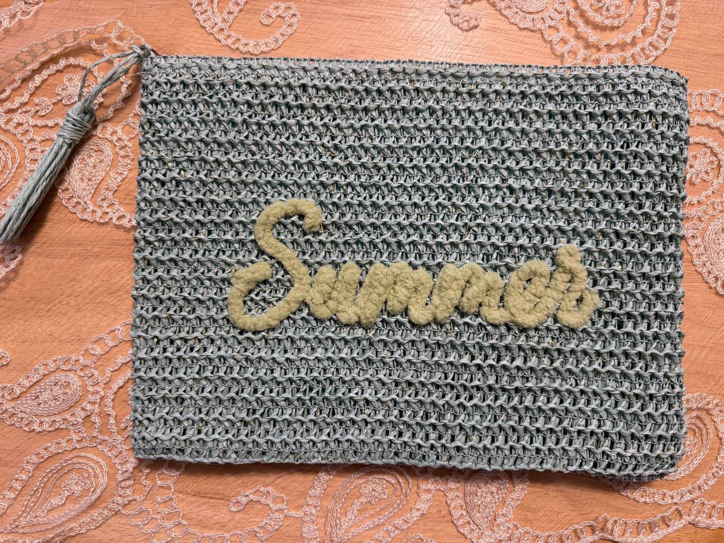 Summer Straw Accessory Pouch