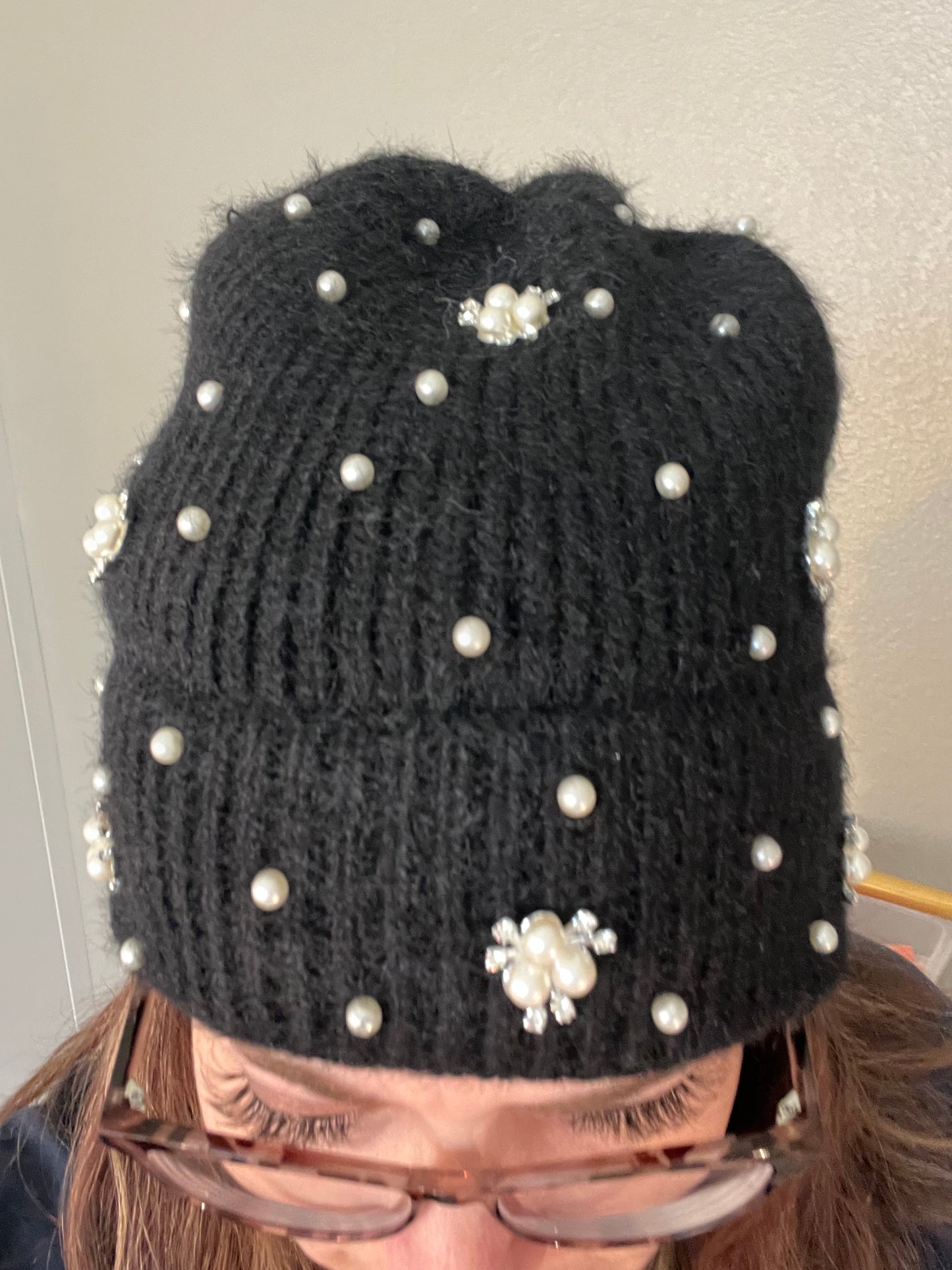 Black Beanie With Bling