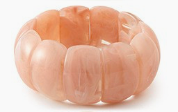 Pink Acrylic Stretch Cord Bracelet