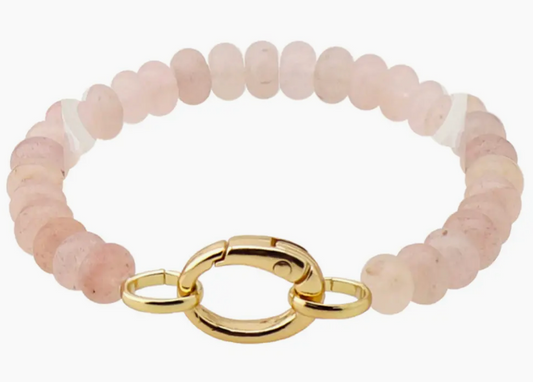 Color Beaded Toggle Stretch Bracelet