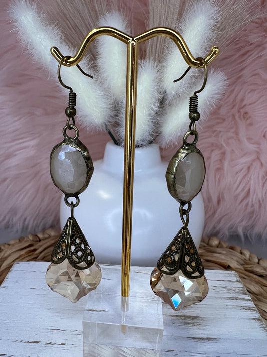 Crystal drop earrings